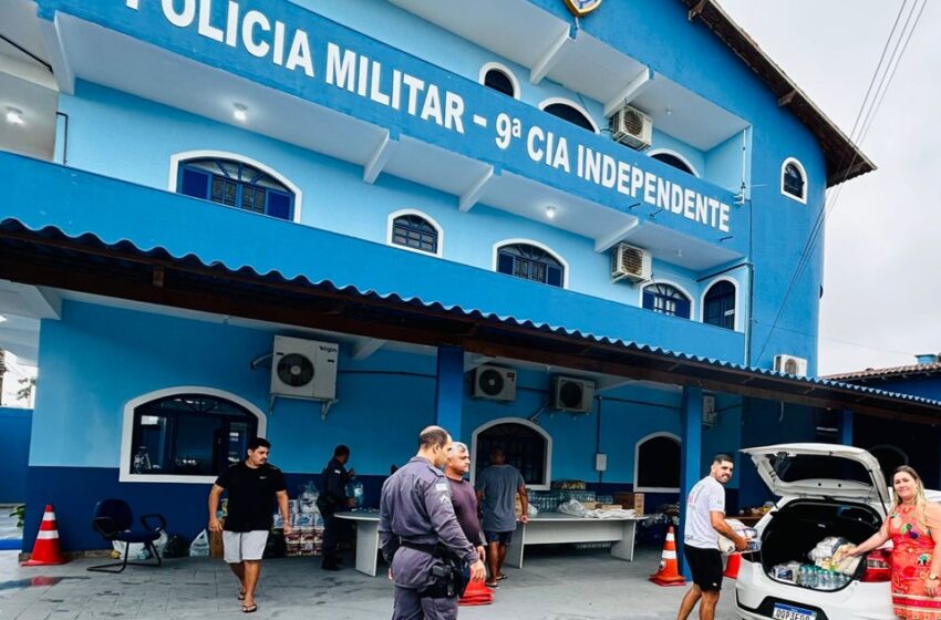  Polícia Militar promove campanha de ajuda as vítimas das fortes chuvas em Mimoso do Sul