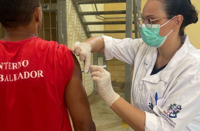  Sistema prisional do ES atinge quase 100% de vacinação contra Influenza