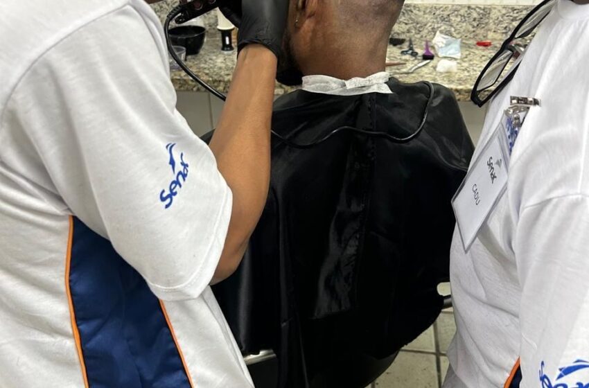  Internos do sistema prisional iniciam curso de barbeiro em parceria entre Sejus e Senac-ES