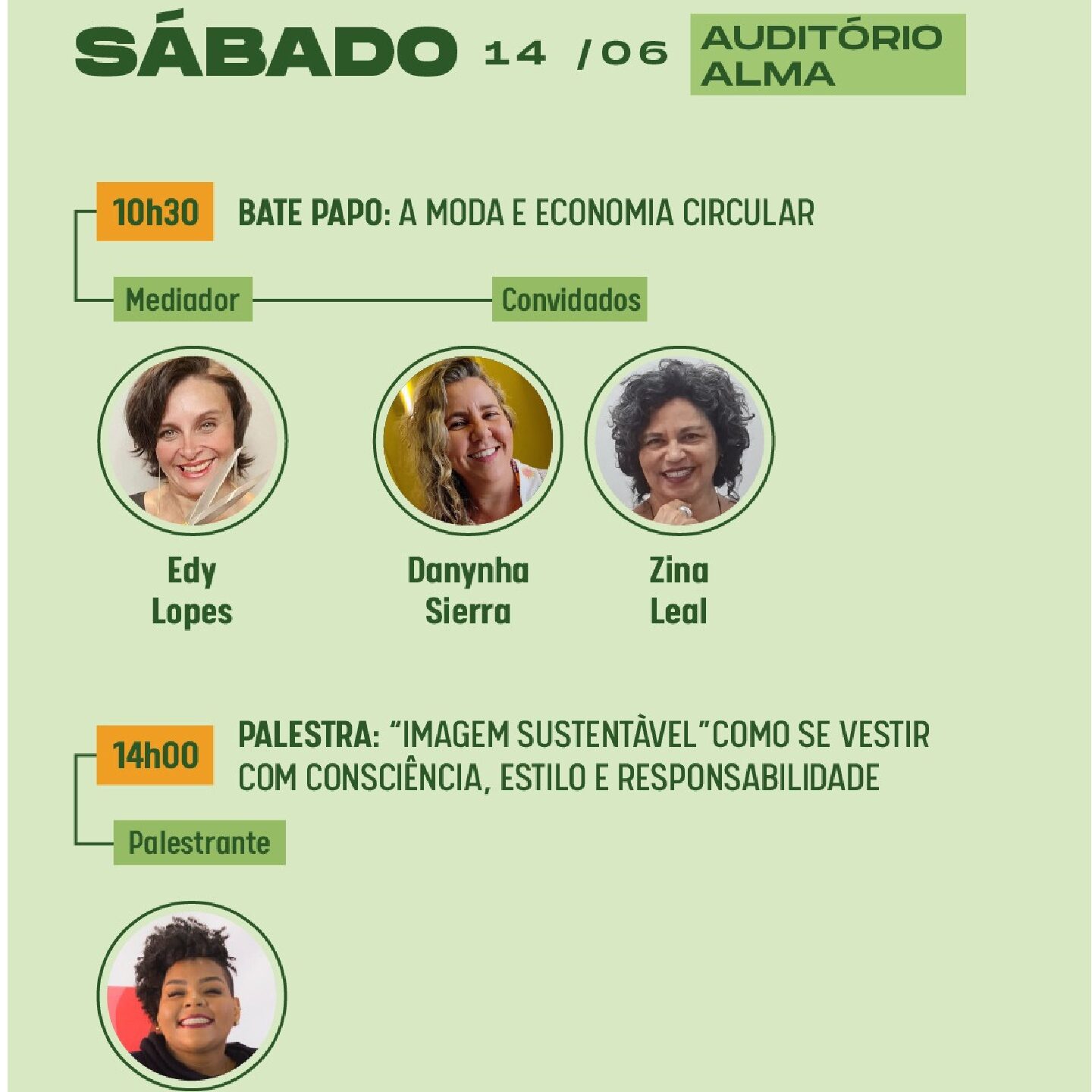  Confira a agenda cultural do Sustentabilidade Brasil 2025 neste sábado (14) 