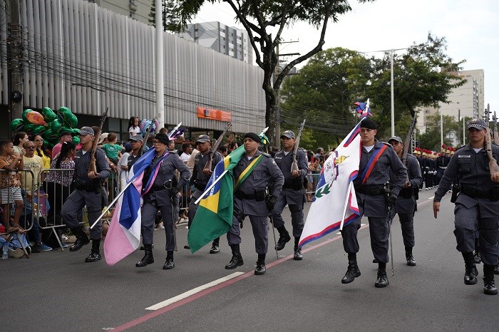 Polícia Militar participa do desfile cívico-militar de 7 de Setembro em Vitória