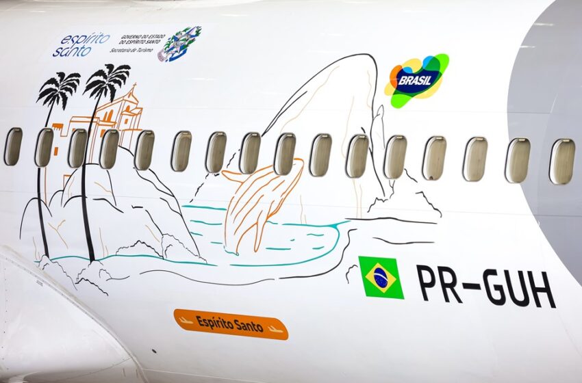  Espírito Santo ganha destaque em nova aeronave da GOL