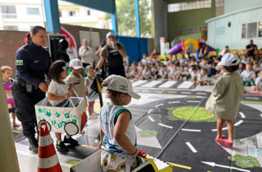  De CNH Infantil a mini cidade: alunos aprendem sobre segurança no trânsito em escola municipal