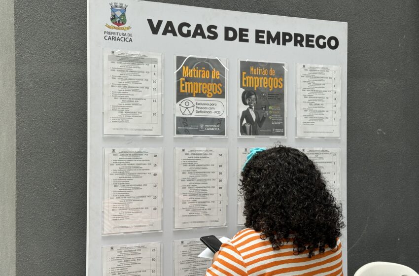  De analista financeiro a pintor: Cariacica abre mais de mil vagas a partir da próxima semana