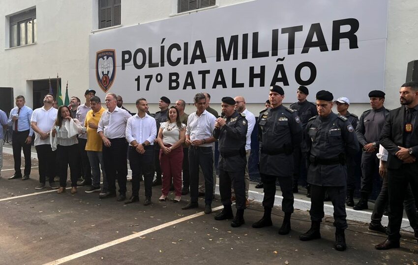  PMES realiza a inauguração do 17º Batalhão em Viana