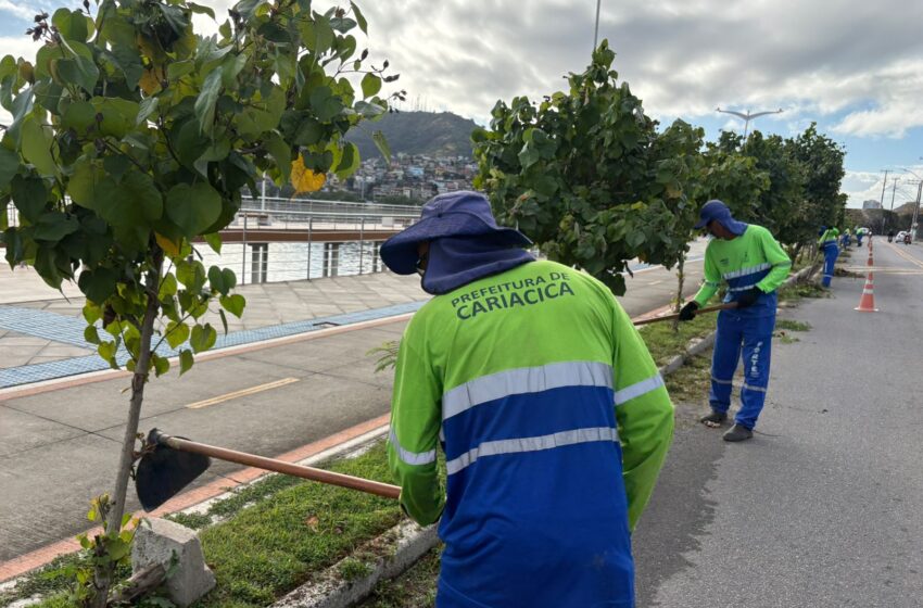  Equipes da Prefeitura Cariacica intensificam limpeza urbana e tapa-buracos neste sábado (6)