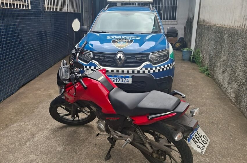  Guarda Municipal recupera moto roubada e detém dois suspeitos após perseguição