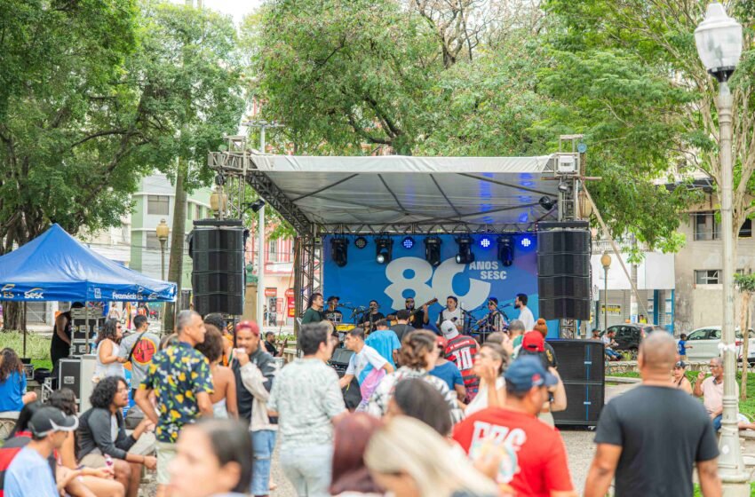  Festival Sesc 80 Anos leva cultura, encontros e celebração ao Centro de Vitória