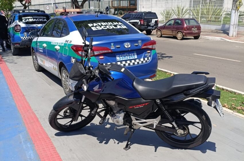  Guarda Municipal recupera motocicleta com restrição após alerta do Cerco Eletrônico